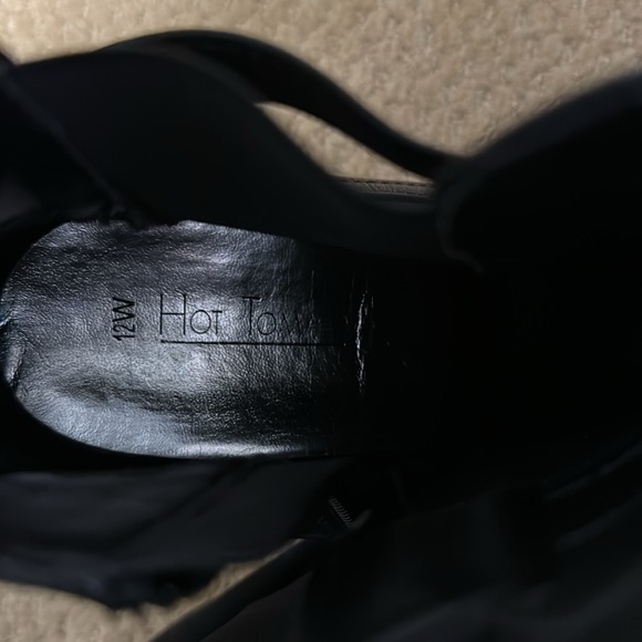 Hot Tomato platform ankle booties 12W black - Picture 10 of 10